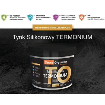 TERMONIUM op.25 kg. Tynk silikonowy Termo Organika gr.kolory : PA..